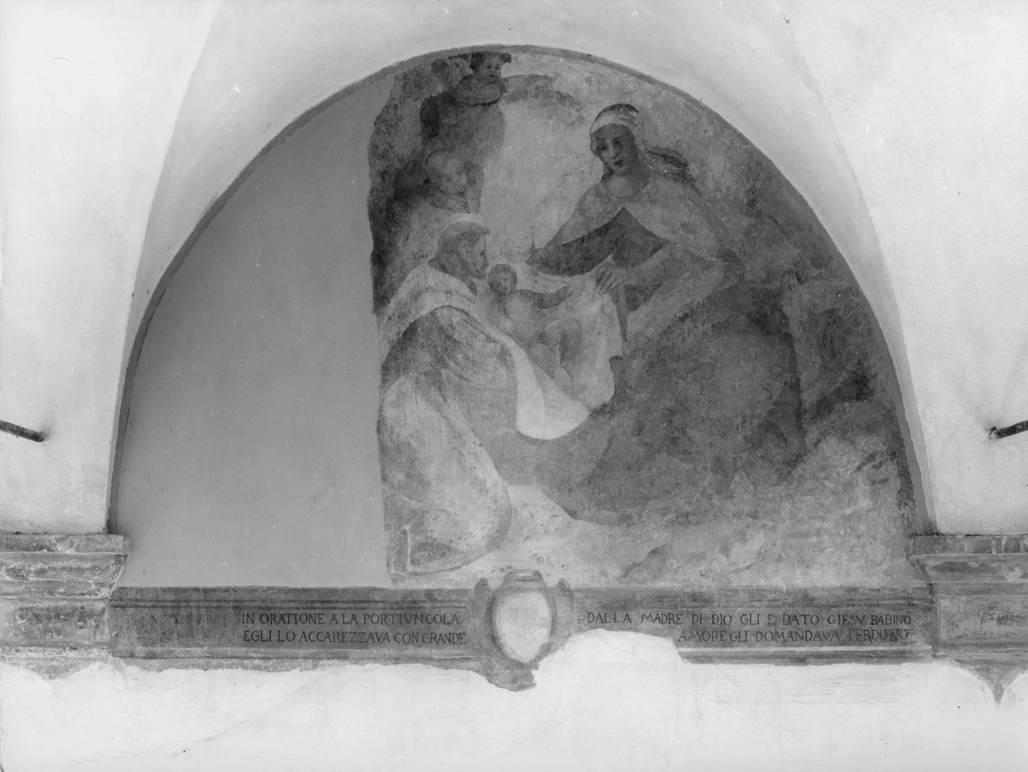 San Francesco d'Assisi riceve Gesù Bambino dalla Madonna - Poggibonsi, Siena